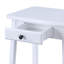 Table de bout blanche avec tablette inférieure-406949819