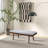 Troni Light Grey Boucle Bench