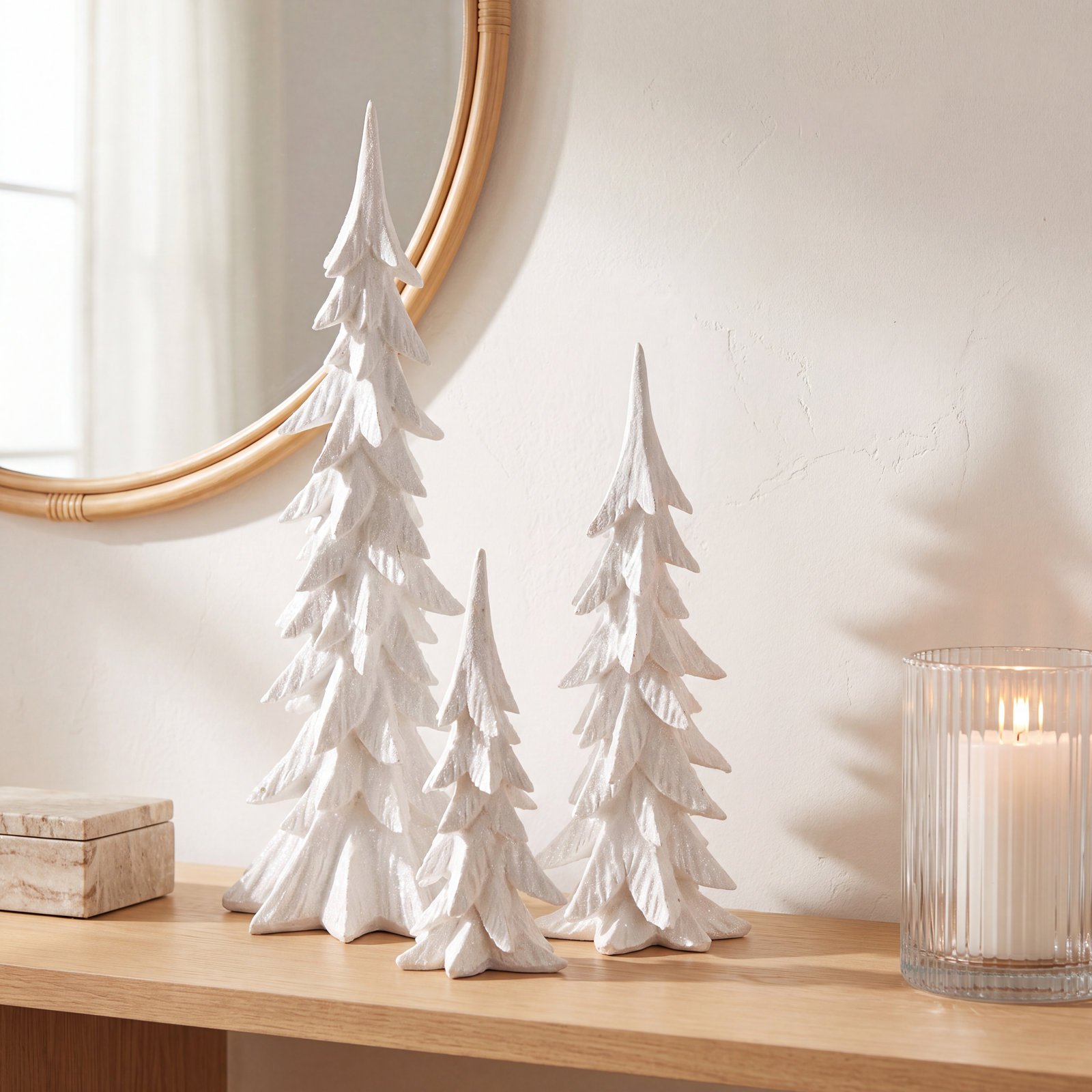 3-Piece Tabletop Christmas Tree Set