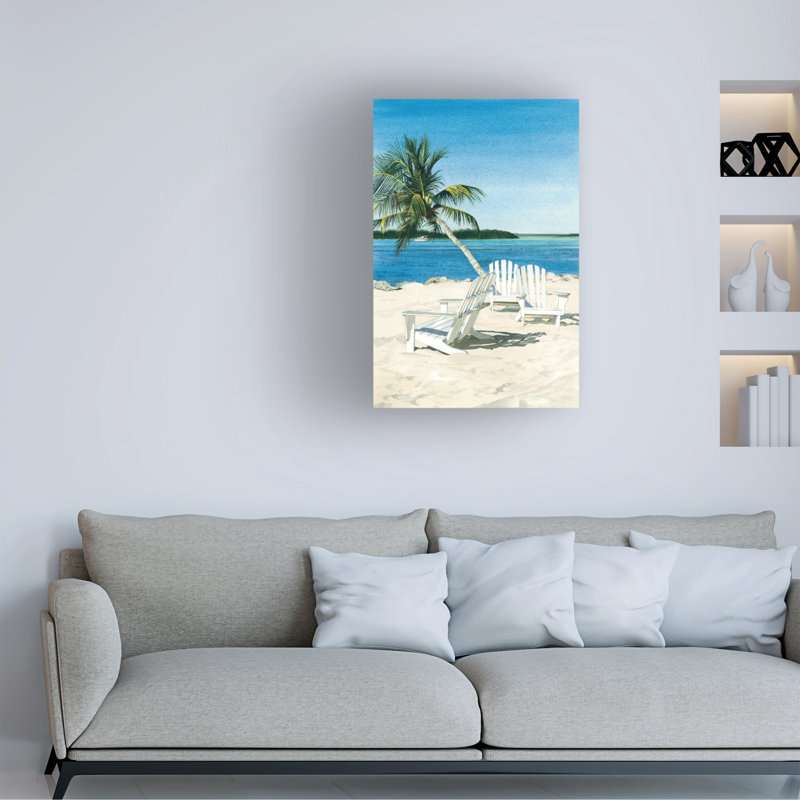 Art sur toile «Paradise» par Linda Roberts, H 32 po x l 22 po x P 2 po
