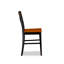 Cet ensemble de salle à manger 3 pièces contient une table ronde avec Dropleaf et 2 chaises de cuisine, 42 po x 42 po, noir et cerise-414166259-523655863