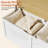 Right-Angle Light-Colored Storage Bench With Extra-Large Storage Compartment, Easy To Assemble