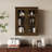 Wood Medicine Cabinet With Acrylic Doors, Bathroom Wall Cabinet With Adjustable Shelves Over The Toilet, Rustic Cabinet Wall Mounted For Bathroom, Kitchen, Living Room, Solid Wood-1456637499