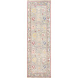 Oushak Handmade Wool Floral Area Rug