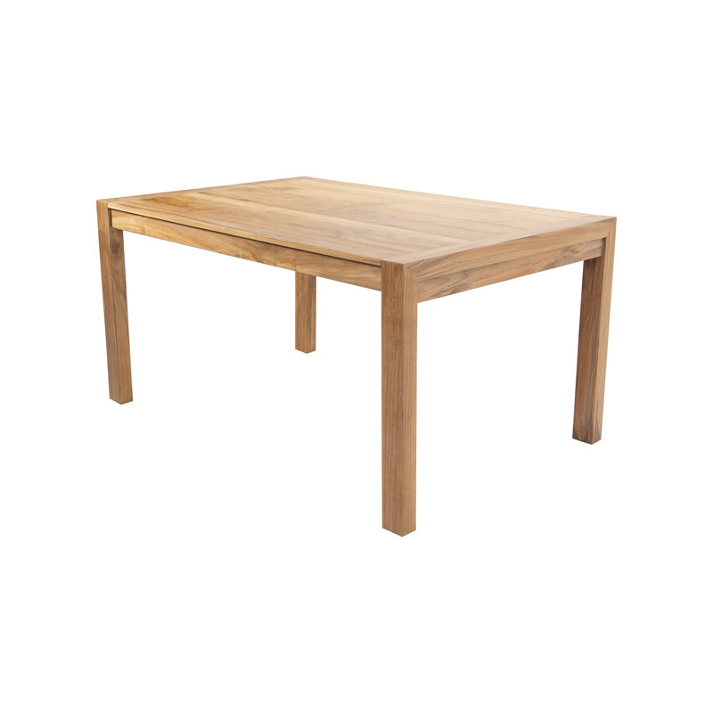 Table de salle à manger en bois Uvita, L 38 po x L 59 po x H 29 po