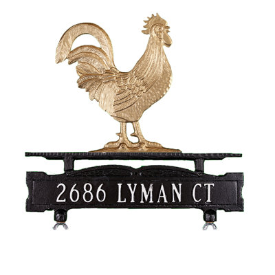 Enseigne de boîte aux lettres à 1 ligne