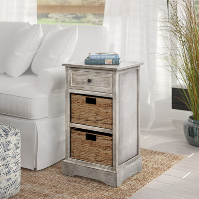 Painswick Solid Wood 3 - Drawer End Table