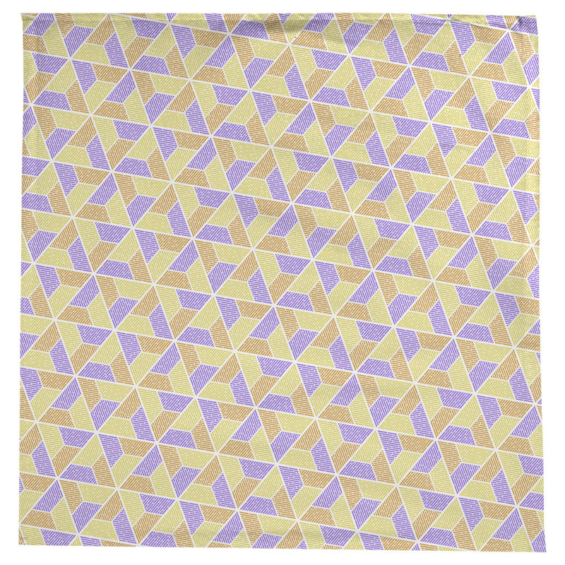 Nappe trapézoïdale Leffel, Jaune/Orange/Mauve