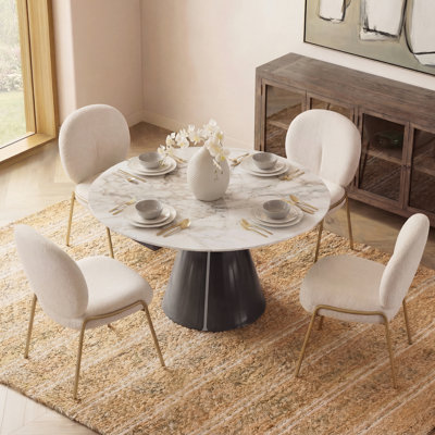 Slade Modern 33" To 51" Extendable Dining Table For 4 To 6