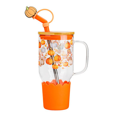Gobelet isotherme de voyage Adria Hydration, 10 Strawberry Street Harvest, motif citrouilles