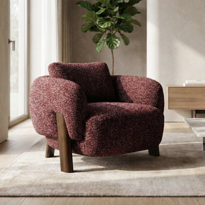 Premier Upholstered Rounded Silhouette Accent Chair
