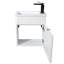 Ensemble de meuble-lavabo simple mural moderne 18 po 18 po