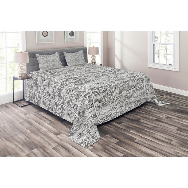 Coverlet, King Bedspread + 2 Shams
