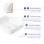 Salerno 20" L X 15" W White Vitreous China Rectangular Vessel Bathroom Sink