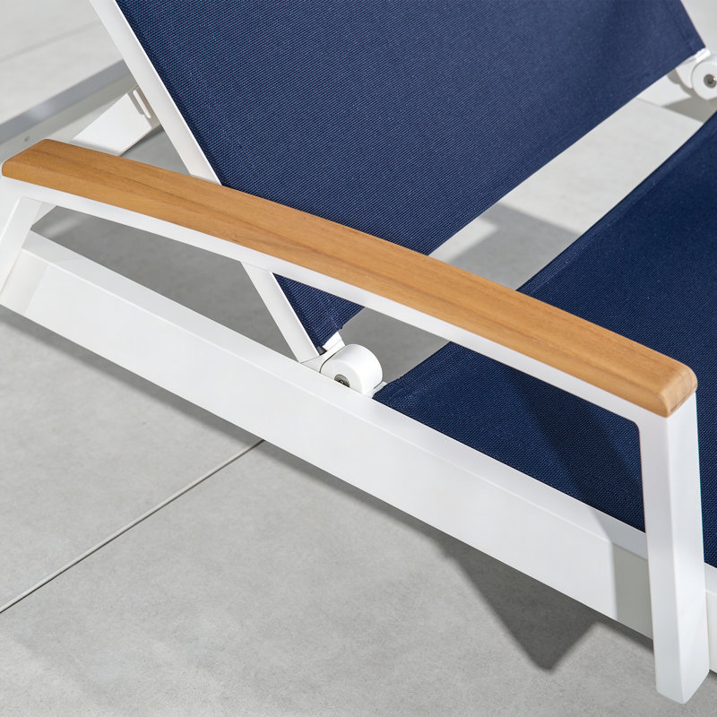 Ensemble de chaises longues en aluminium Chandrine