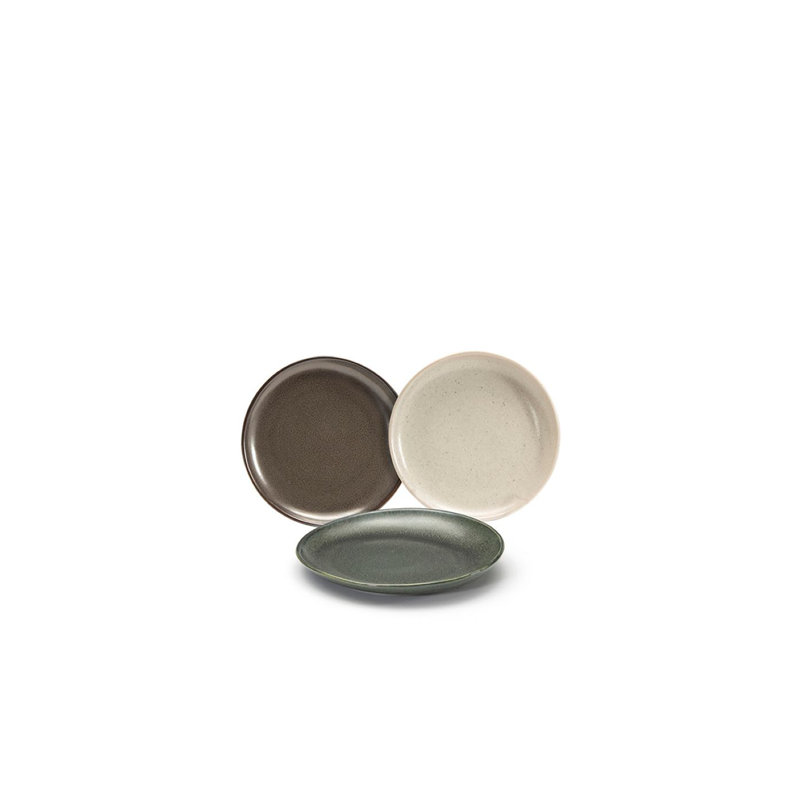 Assiette plate 6 po Kiln, Champignon