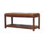 Aurianne Genuine Leather Upholstered Storage Bench