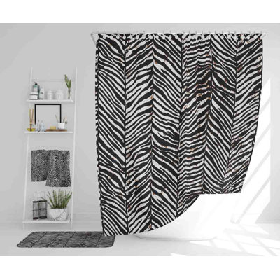 Nellir Polyester Shower Curtain Set