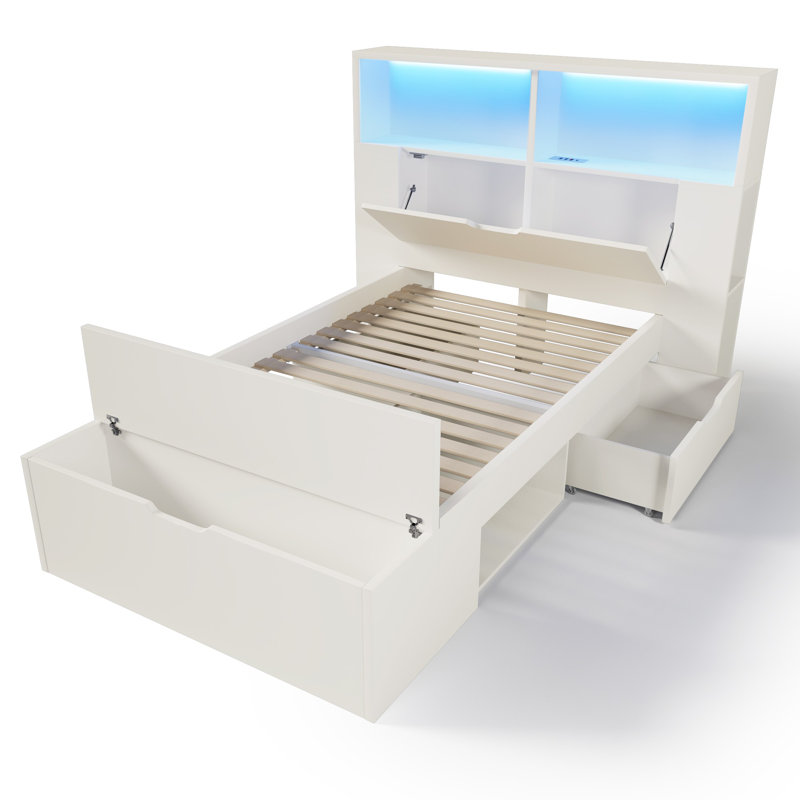 Solid Wood Bed, European Double (140 x 200 cm)