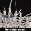Eckhardt Modern Chandelier Crystal Light, Luxury Crystal Pendant Light, Dimmable Round Crystal Pendant（silver 80cm）-1951694626-1951694654