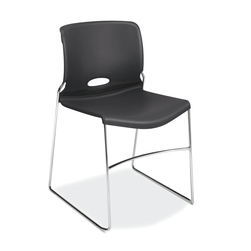 Chaise empilable haute densité sans accoudoirs Olson, Lave
