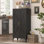 Armoire de rangement en métal réglable à 2 portes avec armoires de rangement en métal et tablettes réglables