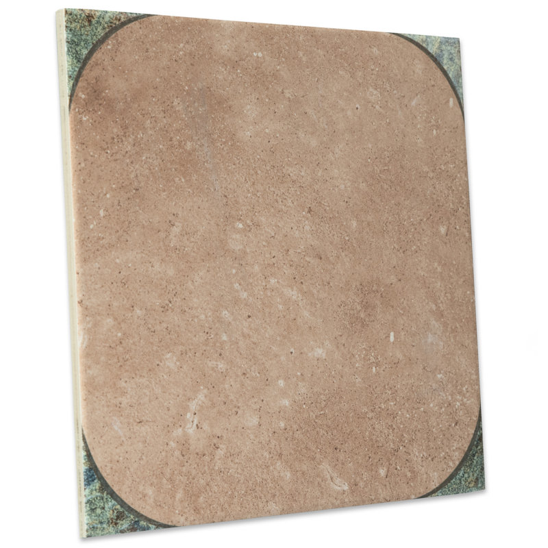 Atlas Star Quartet 9-3/4 In. X 9-3/4 In. Porcelain Floor And Wall Tile, Brown/Blue