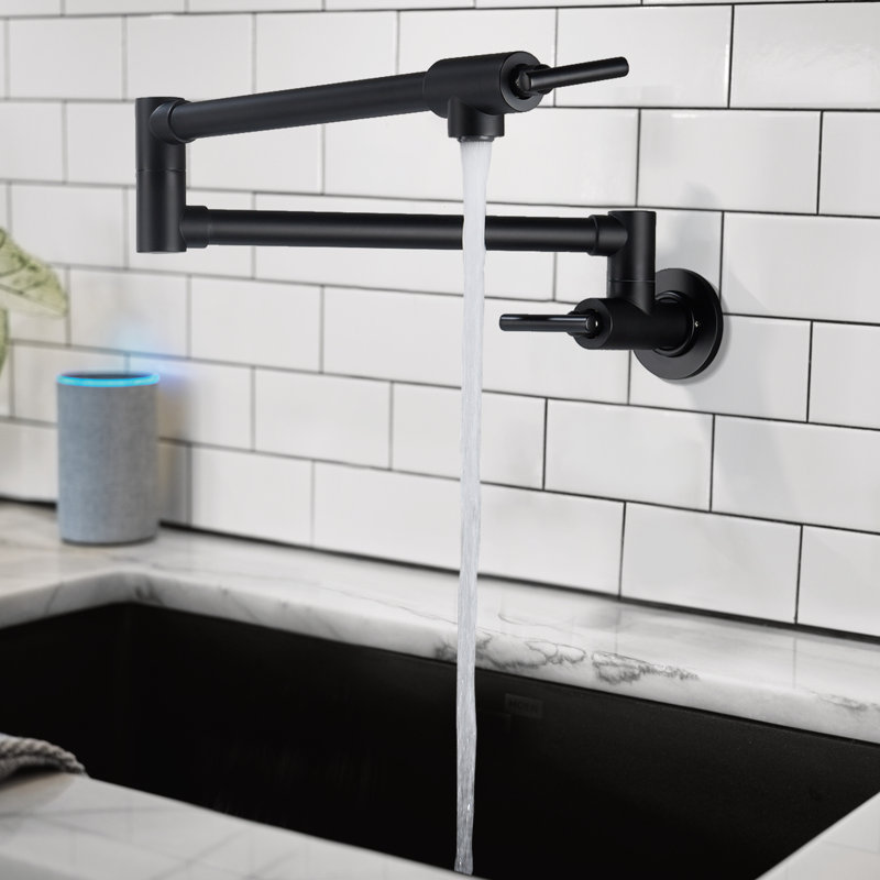 Robinet remplisseur avec accessoires, Noir mat