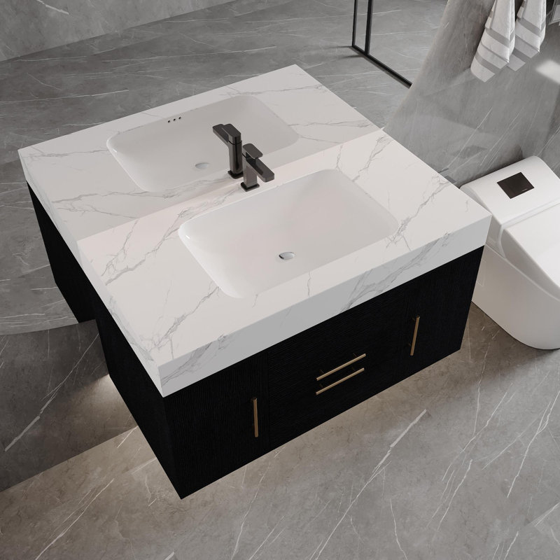 Ensemble de meuble-lavabo flottant