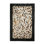Brown Cowhide Patchwork Rug With Black Border