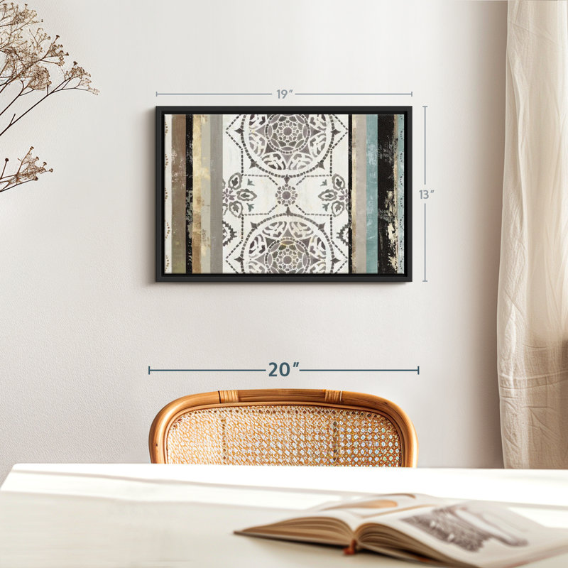 «Modernized I Wall Art», H 13 po x l 19 po