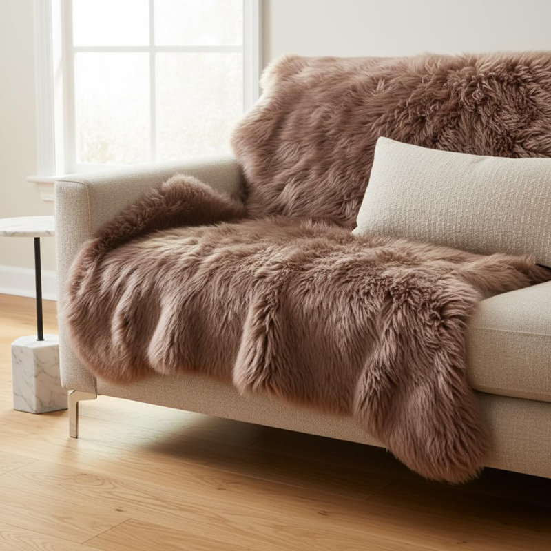 Pliner Sheepskin Indoor Rug, Novelty 4' x 6'