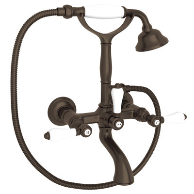 Country Exposed Wall Mount Tub Filler