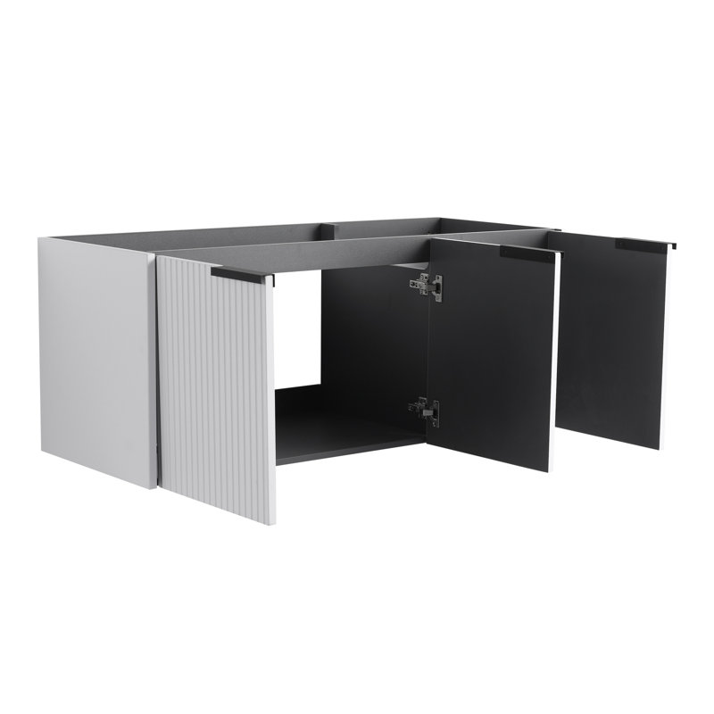 Organisateur de meuble-lavabo mural blanc flottant Roomfitter