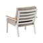 Garden Lounge Set with Table 4 Seater ORERO Taupe