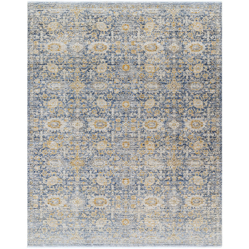 Margaret Gray and Beige Synthetic Washable Rectangular Rug
