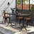 Cordova Pine Oval Solid Wood Top Metal Base Dining Table