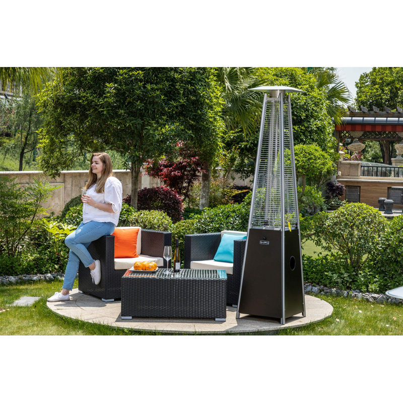 Bronze Quartz Glass Tube Patio Heater-Mocha