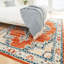 Armeda Orange Oriental Power Loom Rug-65546413