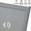 Chaise de patio d'extérieur en polypropylène aluminium avec dossier réglable, chaise longue pour la plage, la cour, le balcon (gris, 2 chaises longues)