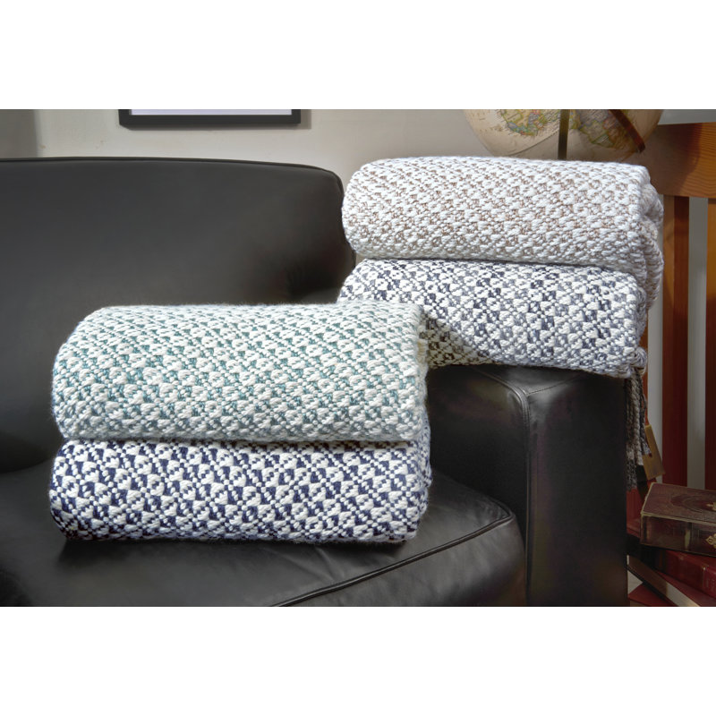 Machine Woven Throw Blanket, Linen