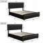 Velvet Ottoman Bed, Glam Upholstered Storage Frame With Trim-495934875-497082771