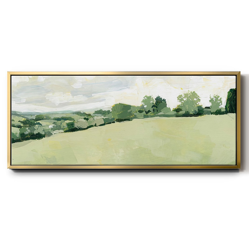 Pearly Pasture II - toile encadrée, H 20 po x l 50 po