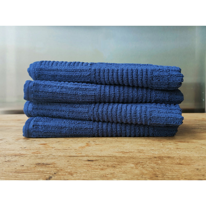 Jacquard Tea Towel Kitchen Towel, Navy