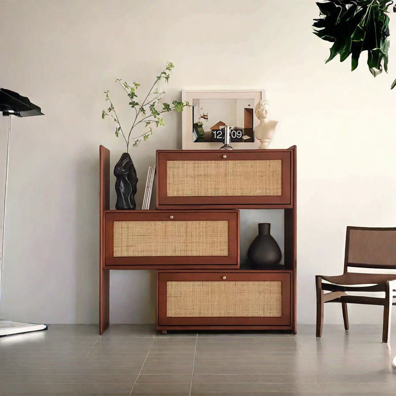 24 Pair Shoe Storage Cabinet, Brown