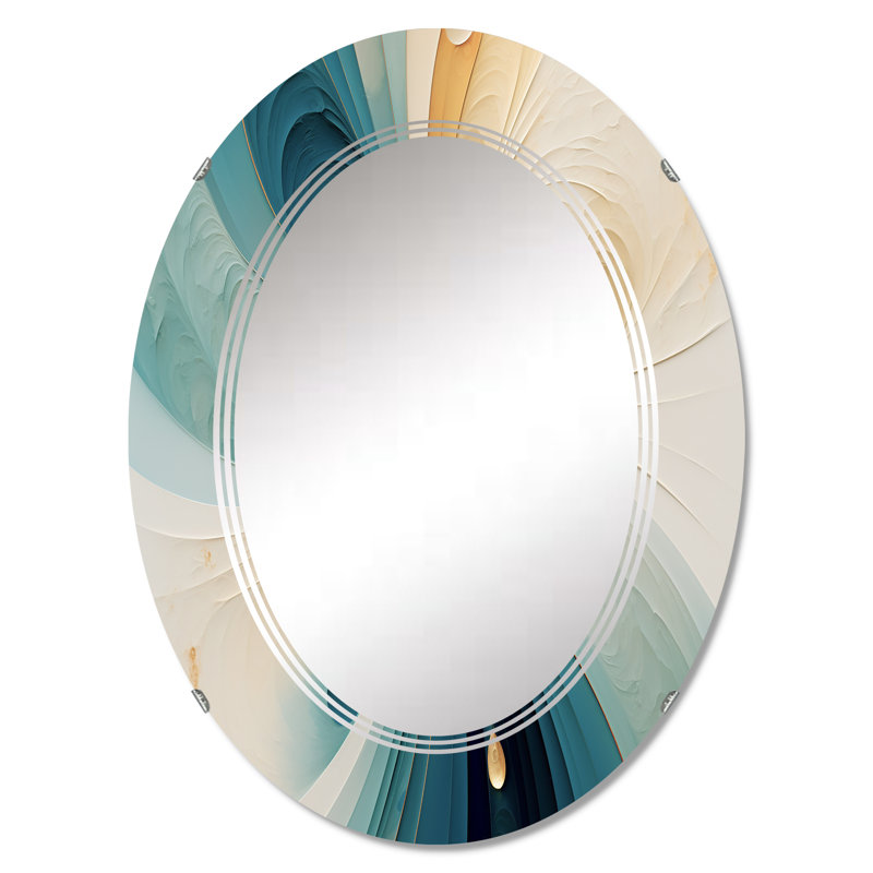 Coarben - Miroir mural moderne ovale, 36 po x 24 po