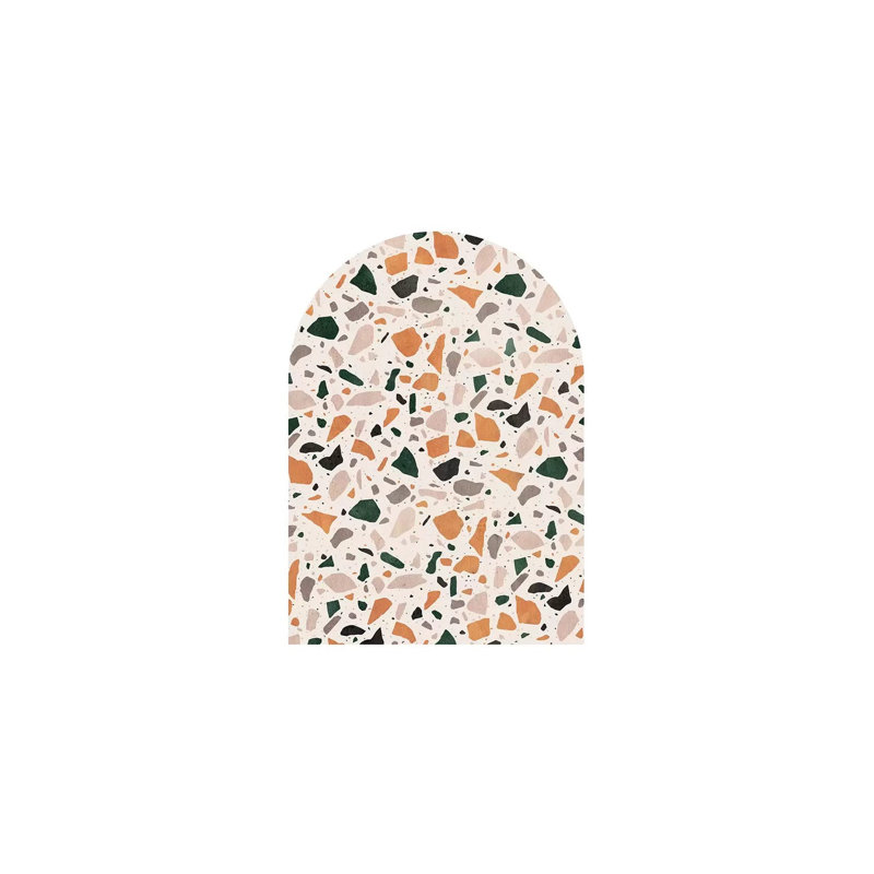Terrazzo Marble Art by Whales Way - Painting on Canvas, 66.04cm H x 45.72cm W x 3.81cm D, Wrapped Canvas