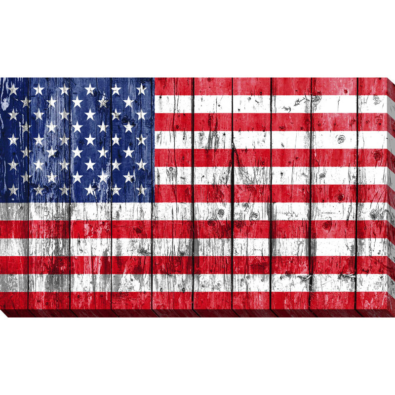 « nantissement allegiance, usa », impression sur toile, H 28 po x l 48 po x P 1,5 po