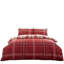 Soft Checked Duvet Cover Set with Pillowcases, Polycotton, Light weight Bedding-35845382-35845379