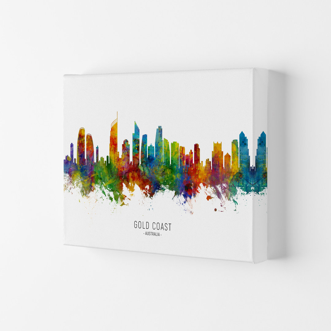 Gold Coast Australia Skyline by Michael Tompsett - Print
